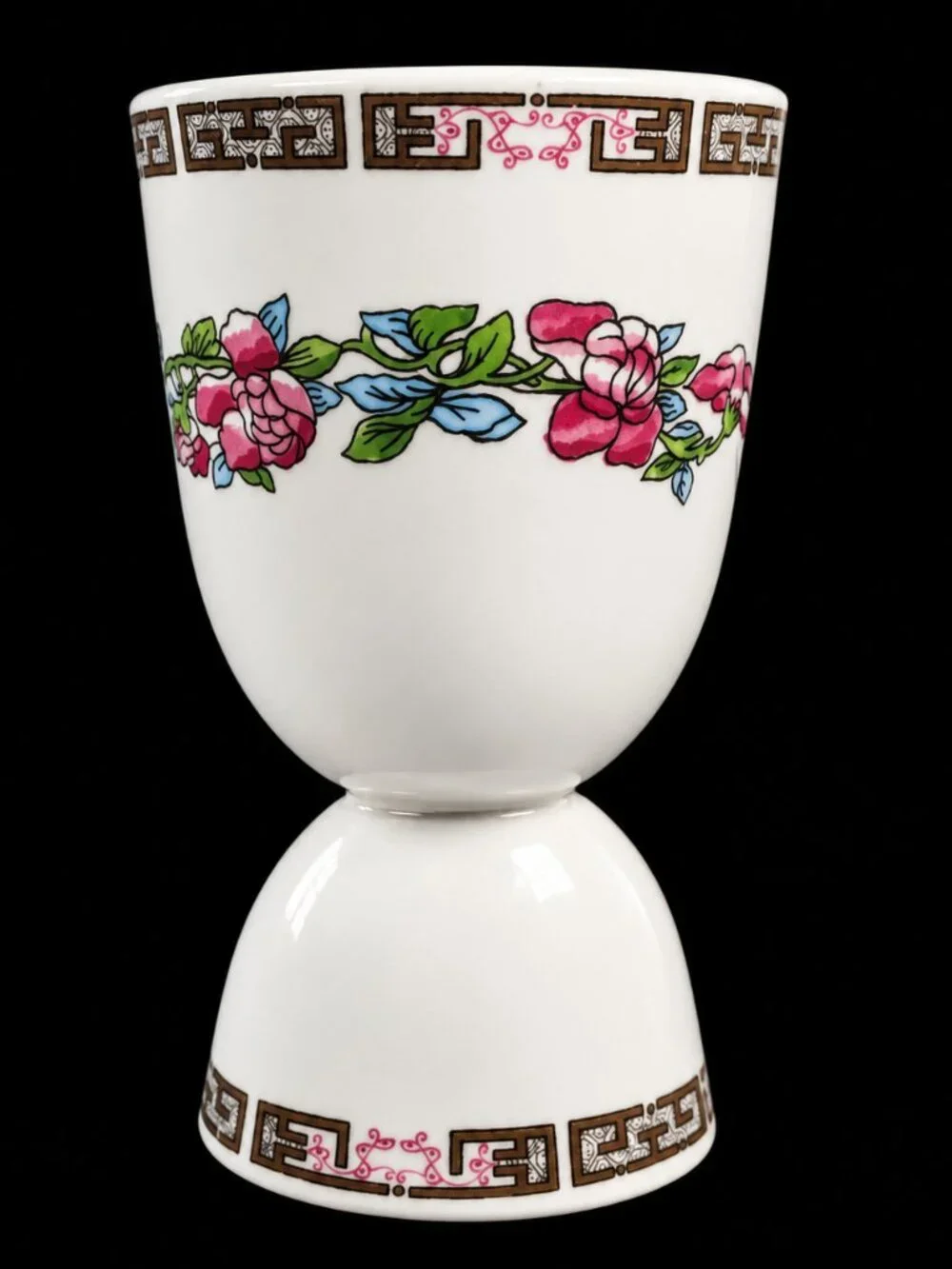 Vintage Royal Doulton Hotelware England Floral Egg Cups Set Of 3